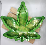 Hand Poured Resin Leaf Ashtray